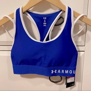 Under Armour Crossback Sports Bra Royal Blue